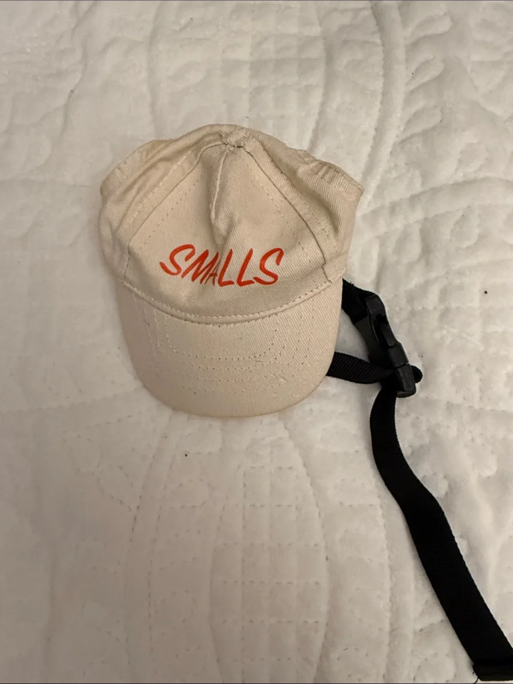 SMALLS Embroidered Cream Dog Cap